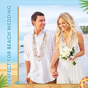 Ecation Hawaii Shell Luau Leis Bulk Sea Shell Leis Natural